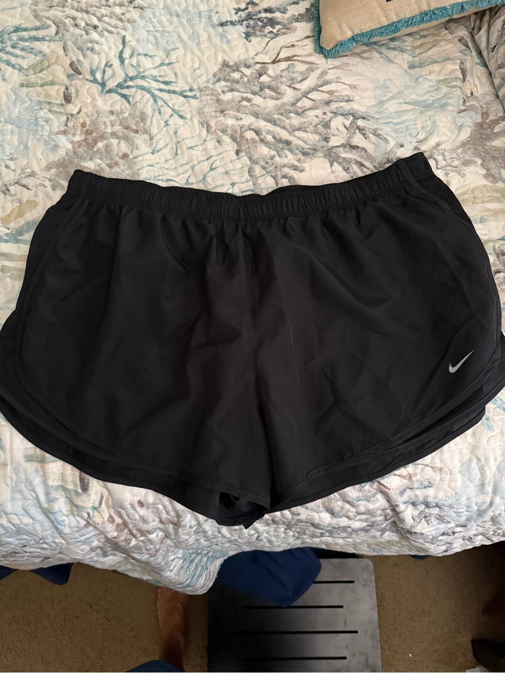 Nike Women's Plus Size Dri-Fit Running Shorts in Black